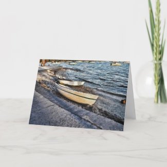 Boats At The Bay Card
