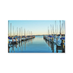 Boats At The Marina by Shirley Taylor Business Card