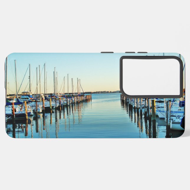 Boats at the Marina by Shirley Taylor Samsung Galaxy Case (Left Side)