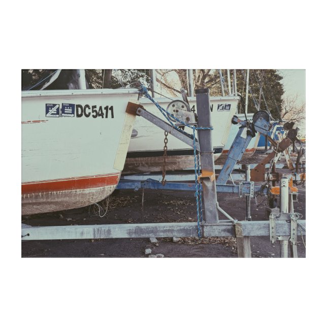     Boats Beneath the Potomac Sky Acrylic Wall Art (Front)