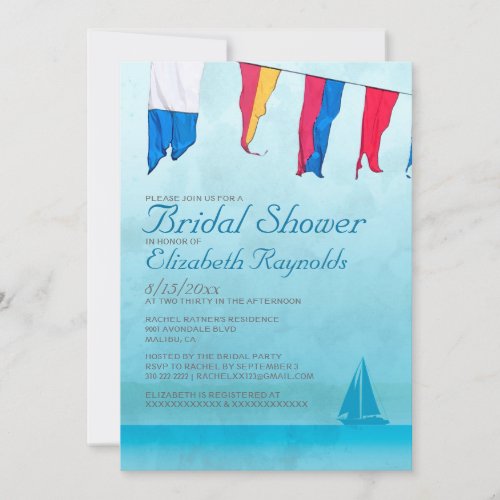 Boats Bridal Shower Invitations
