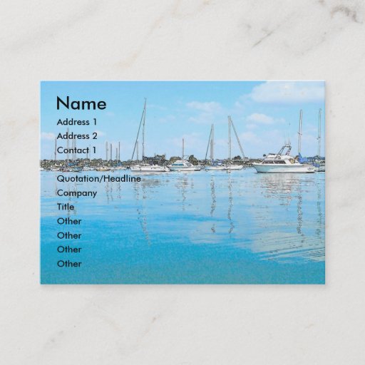 Customizable Boats Business Card