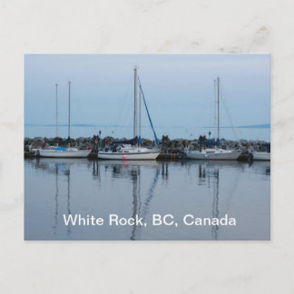 boats by the beach postcard