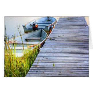 Boats by the Dock Cards