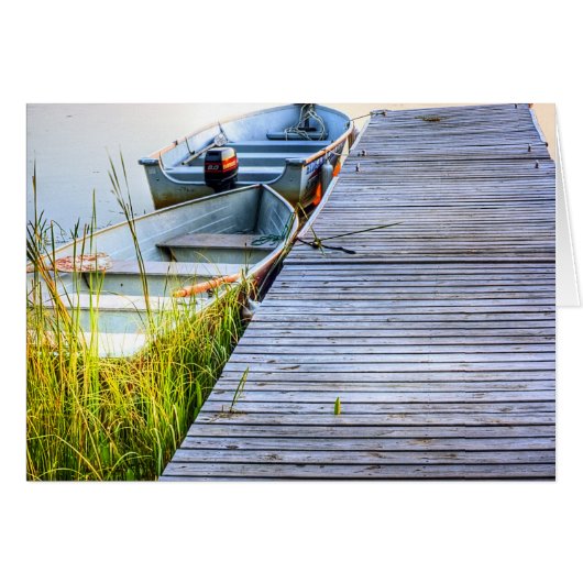 Boats by the Dock Cards (Front Horizontal)