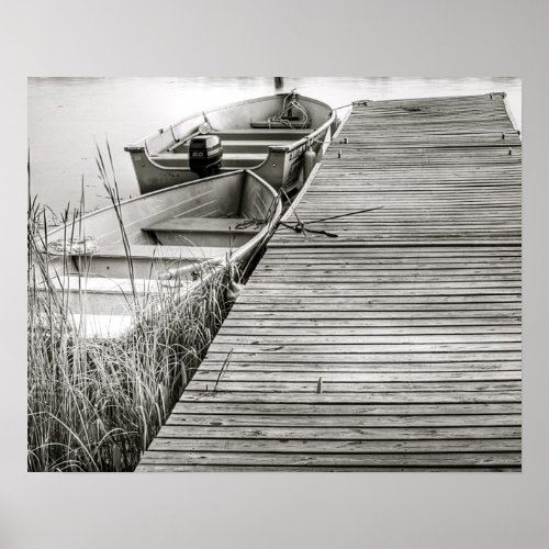 Boats by the Dock Poster