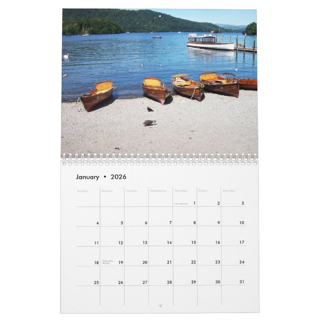 Boats Calendar (Jan 2026)