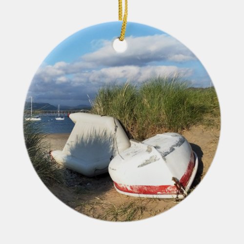 BOATS CERAMIC ORNAMENT