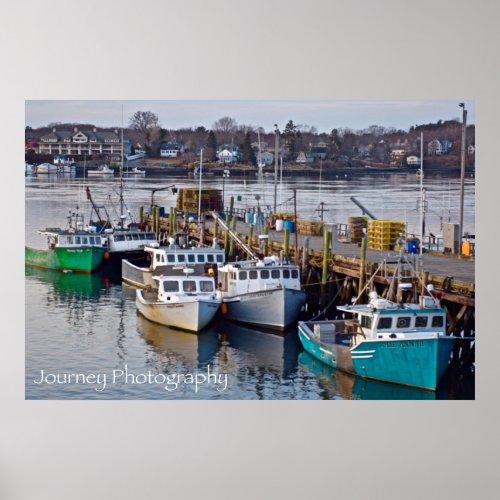 Boats Docking for the Night in Portsmouth NH Poster