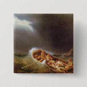 Boats from Dieppe Returning from Fishing Pinback Button