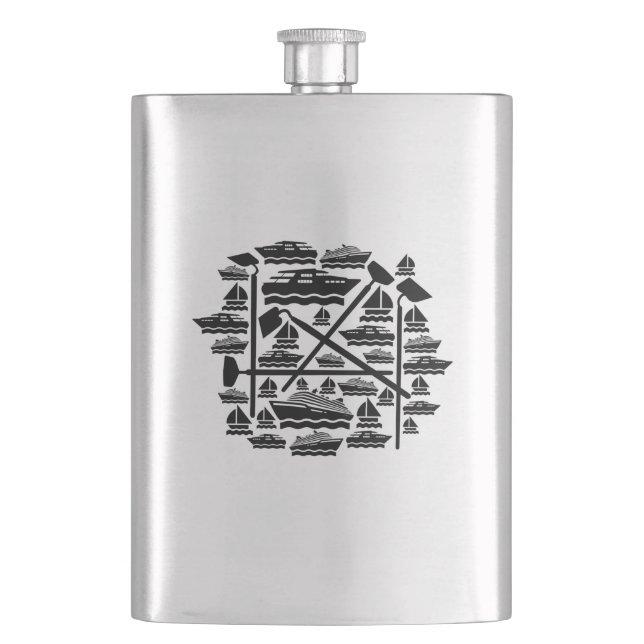 Boats & Hoes Flask (Front)