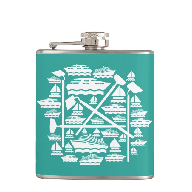 Boats & Hoes Flask (Front)