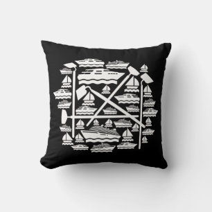 Boats & Hoes Throw Pillow