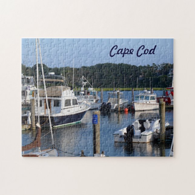 Boats in a Cape Cod Harbor Jigsaw Puzzle (Horizontal)