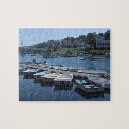 Boats In A Row Jigsaw Puzzle