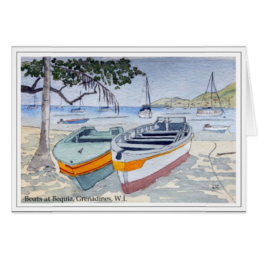 Boats in Bequia, Grenadines, W.I. (Front Horizontal)