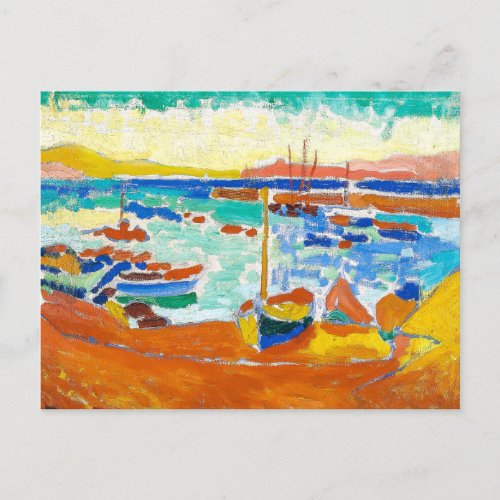Boats in Collioure  Andre Derain  Postcard