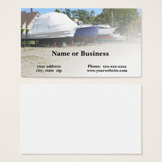 boats in dry dock (Front & Back)