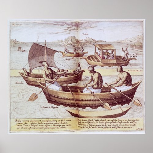 Boats in Goa Poster