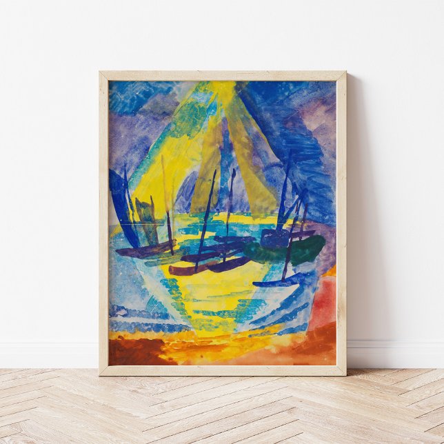 Boats in the Evening Sun | Fritz Schaefler Poster (Creator Uploaded)