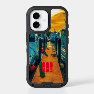 Boats in the Harbor Sunset iPhone 17 Case