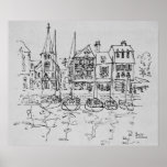 Boats In The Port At Honfleur | Normandy, France Poster at Zazzle
