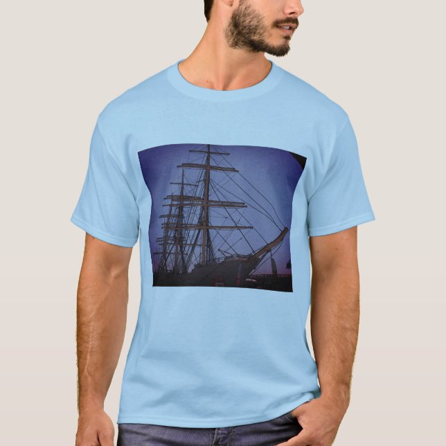 Boats in the seaport T-Shirt (Front)