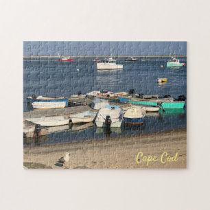 Boats in Water, Chatham, Cape Cod, Massachusetts Jigsaw Puzzle
