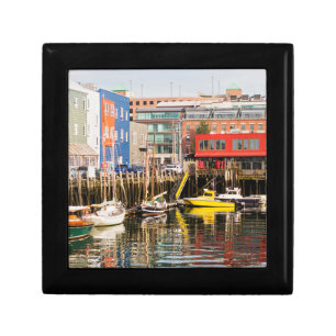Boats Moored   Portland, Maine Keepsake Box