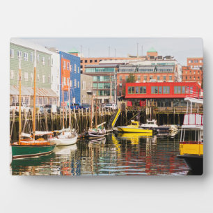 Boats Moored Portland, Maine Plaque