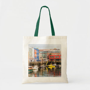 Boats Moored Portland, Maine Tote Bag