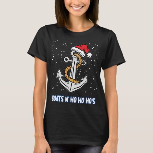 Boats N Ho Ho Hos Christmas Pajama Funny Humor X_M T_Shirt