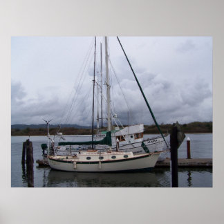 Boats On The Bay Poster