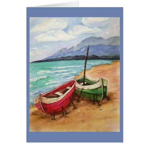 BOATS ON THE BEACH