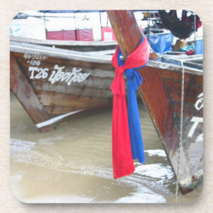 Boats On The Beach   Phi Phi Islands, Thailand Drink Coaster