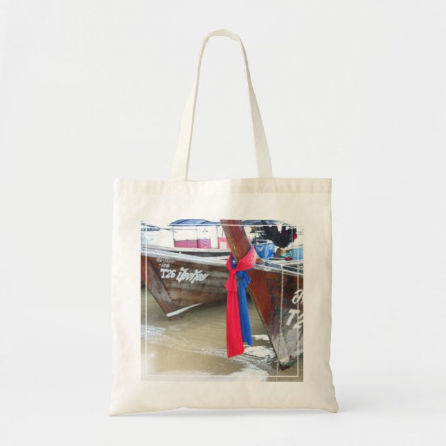 Boats On The Beach | Phi Phi Islands, Thailand Tote Bag (Front)