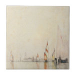 Boats on the Lagoon, Venice (1893) William Gedney  Ceramic Tile