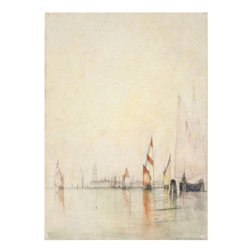 Boats on the Lagoon Venice 1893 William Gedney  Photo Print