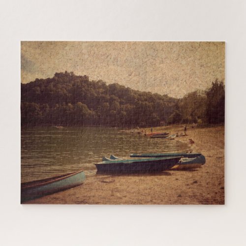 Boats on the lake jigsaw puzzle
