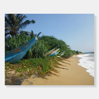 Boats on the ocean shore | Sri Lanka Foam Board