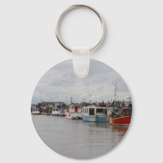 Boats On The River At Southwold Keychain