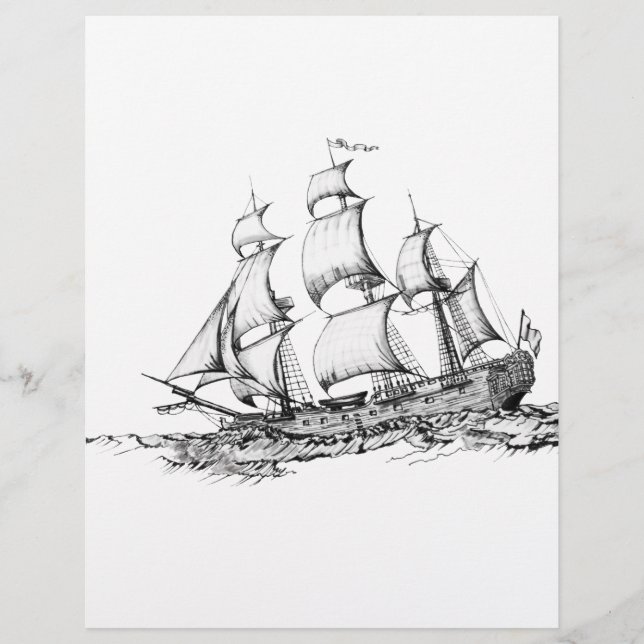 boats on the water flyer (Front)