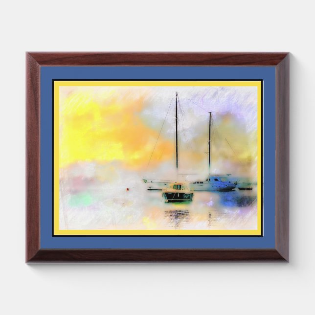 Boats Plaque (Horizontal)