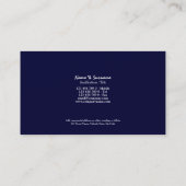 Boats sailing yacht club in harbor business business card (Back)