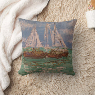 Boats SF Throw Pillow