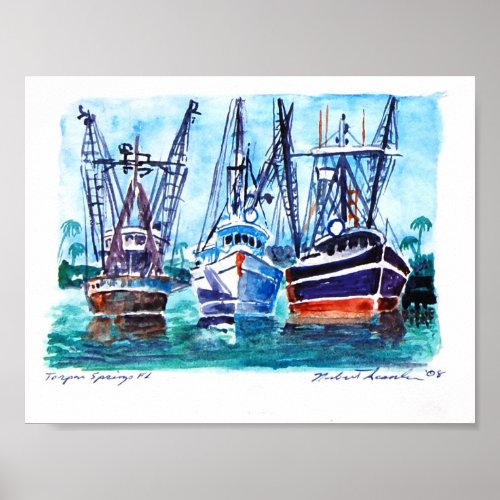 Boats_Tarpon_Springs Poster