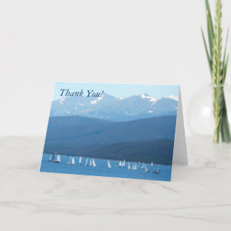 Boats - Thank You! Letterpress Thank You Card
