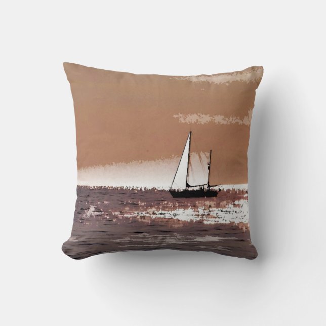 BOATS THROW PILLOW (Front)