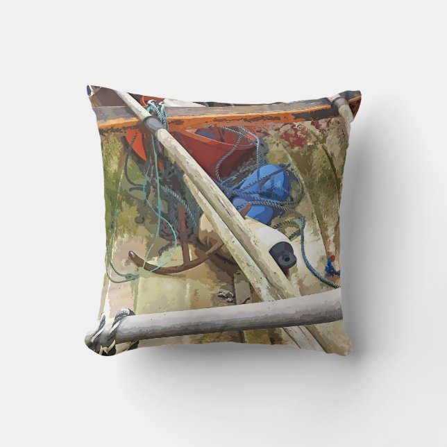 BOATS THROW PILLOW (Front)