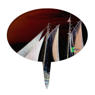 Boats under Sail Cake Topper